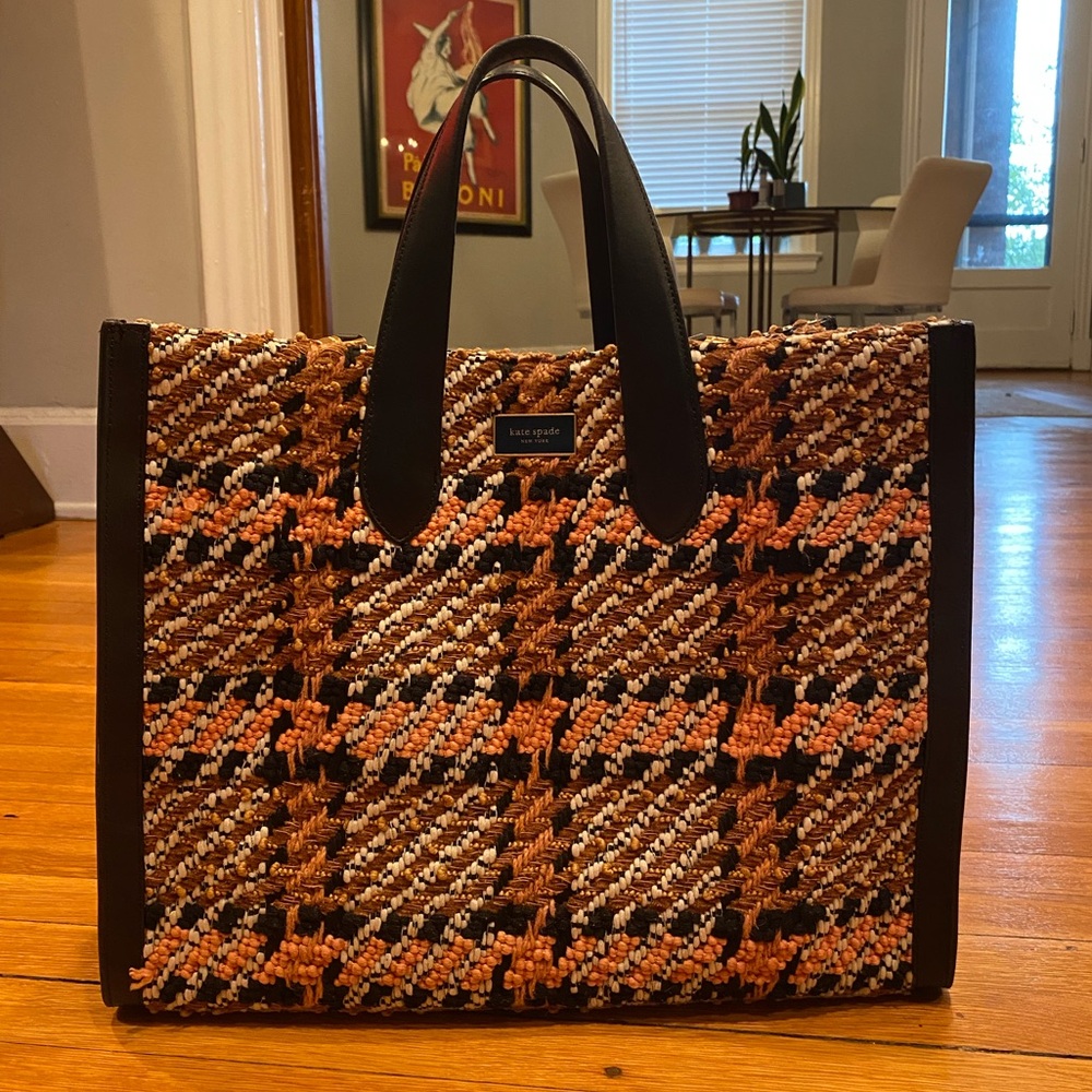 Kate Spade Manhattan Plaid Large Tote